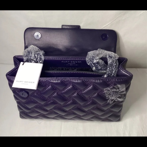 Kurt Geiger Kensington Drench Leather Shoulder Bag - Picture 6 of 8